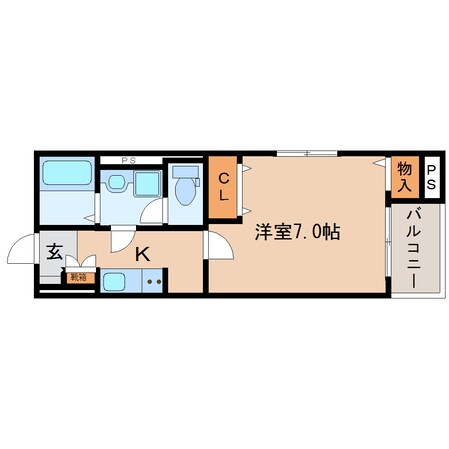 東静岡駅 徒歩6分 4階の物件間取画像